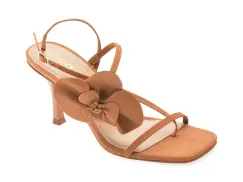 Sandale elegante ALDO maro, SANDFLOWER 230, din nabuc imagine