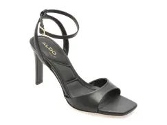 Sandale elegante ALDO negre, 13707889, din piele naturala imagine