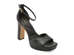 Sandale elegante ALDO negre, ELEONIA 001, din piele ecologica imagine