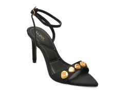 Sandale elegante ALDO negre, LEARA 007, din piele ecologica imagine