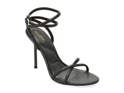 Sandale elegante ALDO negre, MANAELDEN 001, din material textil imagine
