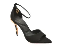 Sandale elegante ALDO negre, MEDEZA 001, din nabuc imagine