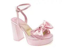 Sandale elegante ALDO roz, 14008286, din material textil imagine