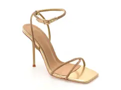 Sandale elegante EPICA aurii, 82941, din material textil imagine