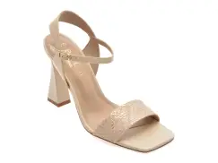 Sandale elegante EPICA bej, 1119835, din piele naturala imagine