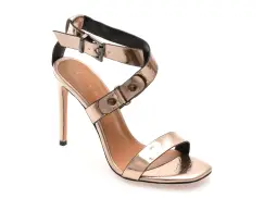 Sandale elegante EPICA bronz, 3L115M, din piele naturala imagine