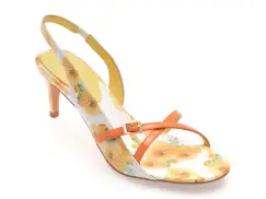 Sandale elegante EPICA galbene, EB629, din piele naturala imagine