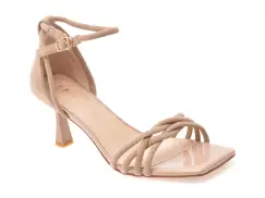 Sandale elegante EPICA gri, 5KL740, din piele intoarsa imagine