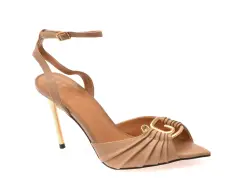 Sandale elegante EPICA maro, 3Y117, din piele naturala imagine