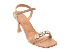 Sandale elegante EPICA maro, 82989, din piele ecologica imagine