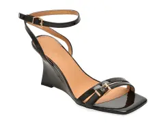 Sandale elegante EPICA negre, 4H1130, din piele naturala lacuita imagine