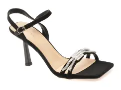 Sandale elegante EPICA negre, 5588, din piele ecologica imagine