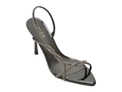 Sandale elegante EPICA negre, 9183, din material textil imagine