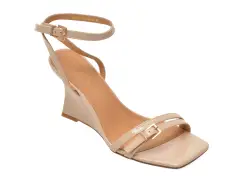 Sandale elegante EPICA nude, 4H1130, din piele naturala lacuita imagine