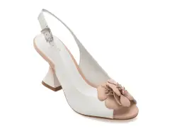 Sandale elegante FLAVIA PASSINI albe, 1158841, din piele naturala imagine