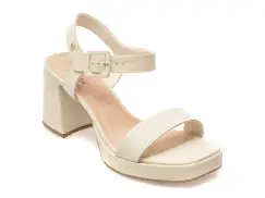 Sandale elegante FLAVIA PASSINI albe, 356310, din piele naturala imagine