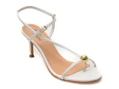 Sandale elegante FLAVIA PASSINI albe, 373401, din piele naturala imagine