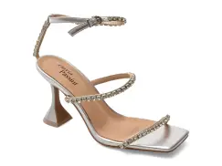 Sandale elegante FLAVIA PASSINI argintii, V1838, din piele naturala imagine