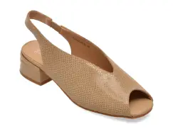 Sandale elegante FLAVIA PASSINI bej, 1325G13, din piele intoarsa imagine