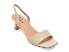 Sandale elegante FLAVIA PASSINI bej, Q4129, din piele naturala imagine