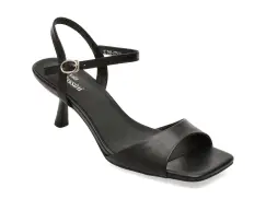 Sandale elegante FLAVIA PASSINI negre, X642, din piele naturala imagine