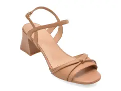 Sandale elegante GEOX maro, D656JC, din piele naturala imagine