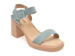 Sandale elegante GRYXX albastre, JL65, din piele intoarsa imagine
