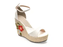 Sandale elegante GRYXX albe, 20927, din piele ecologica imagine