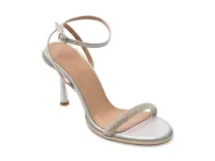 Sandale elegante GRYXX argintii, 44582, din piele ecologica imagine