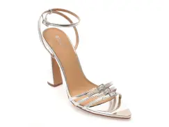 Sandale elegante GRYXX argintii, 82935, din piele ecologica imagine
