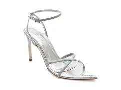 Sandale elegante GRYXX argintii, 89078, din piele ecologica imagine