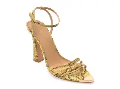 Sandale elegante GRYXX galbene, 82935, din piele ecologica imagine