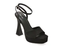 Sandale elegante GRYXX negre, 82934, din material textil imagine