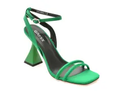 Sandale elegante GRYXX verzi, 2983, din material textil imagine