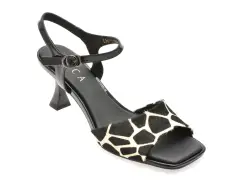 Sandale eleganti EPICA negre, L167, din piele naturala imagine