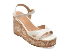 Sandale EPICA albe, 989, din piele ecologica imagine