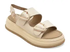 Sandale EPICA albe, L202, din piele naturala imagine