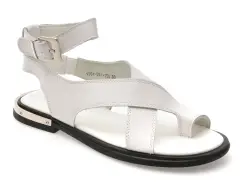 Sandale EPICA albe, V951D51, din piele naturala imagine