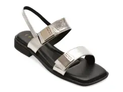 Sandale EPICA argintii, 28863, din piele naturala imagine