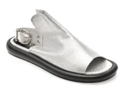 Sandale EPICA argintii, 3642337, din piele naturala imagine