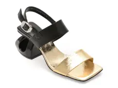 Sandale EPICA aurii, LD1091, din piele naturala imagine