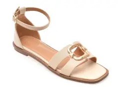 Sandale EPICA bej, 82988, din piele ecologica imagine