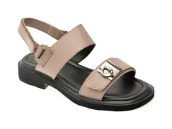 Sandale EPICA gri, 1302H17, din piele naturala imagine