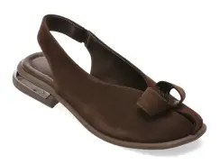 Sandale EPICA maro, 656126, din piele intoarsa imagine