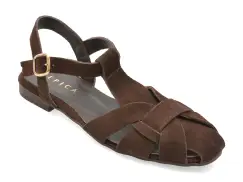 Sandale EPICA maro, 67, din piele intoarsa imagine