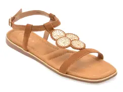 Sandale EPICA maro, 82967, din piele intoarsa imagine