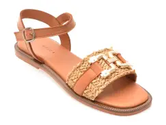 Sandale EPICA maro, TML70T, din piele naturala imagine