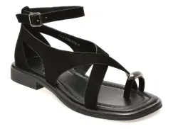 Sandale EPICA negre, 1258589, din piele intoarsa imagine