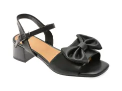 Sandale EPICA negre, 1295D29, din piele naturala imagine