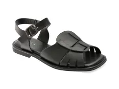 Sandale EPICA negre, 1383C20, din piele naturala imagine